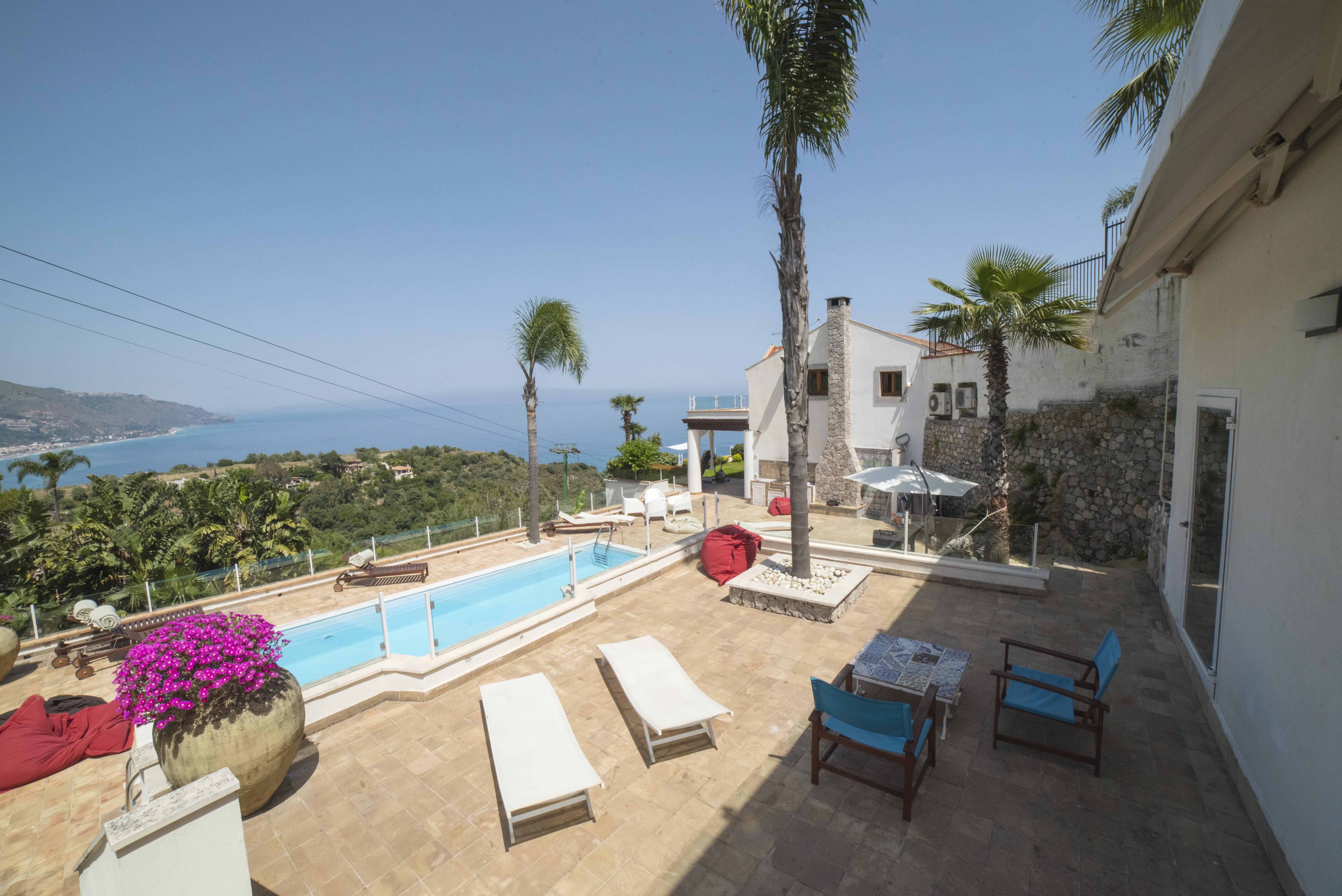 Villa Zagara Garden Spectacular Sea View In ตาออร์มินา ภายนอก รูปภาพ
